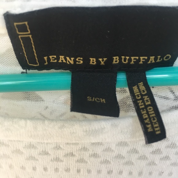 White to Blue Ombré long sleeved top - Picture 3 of 3